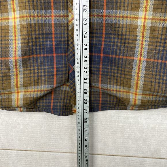 LL Bean Shirt Jacket Mens XL Plaid Canvas Flannel Lined Shacket Snap Pocket - Picture 4 of 12